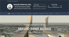 Desktop Screenshot of masjidimamalias.org